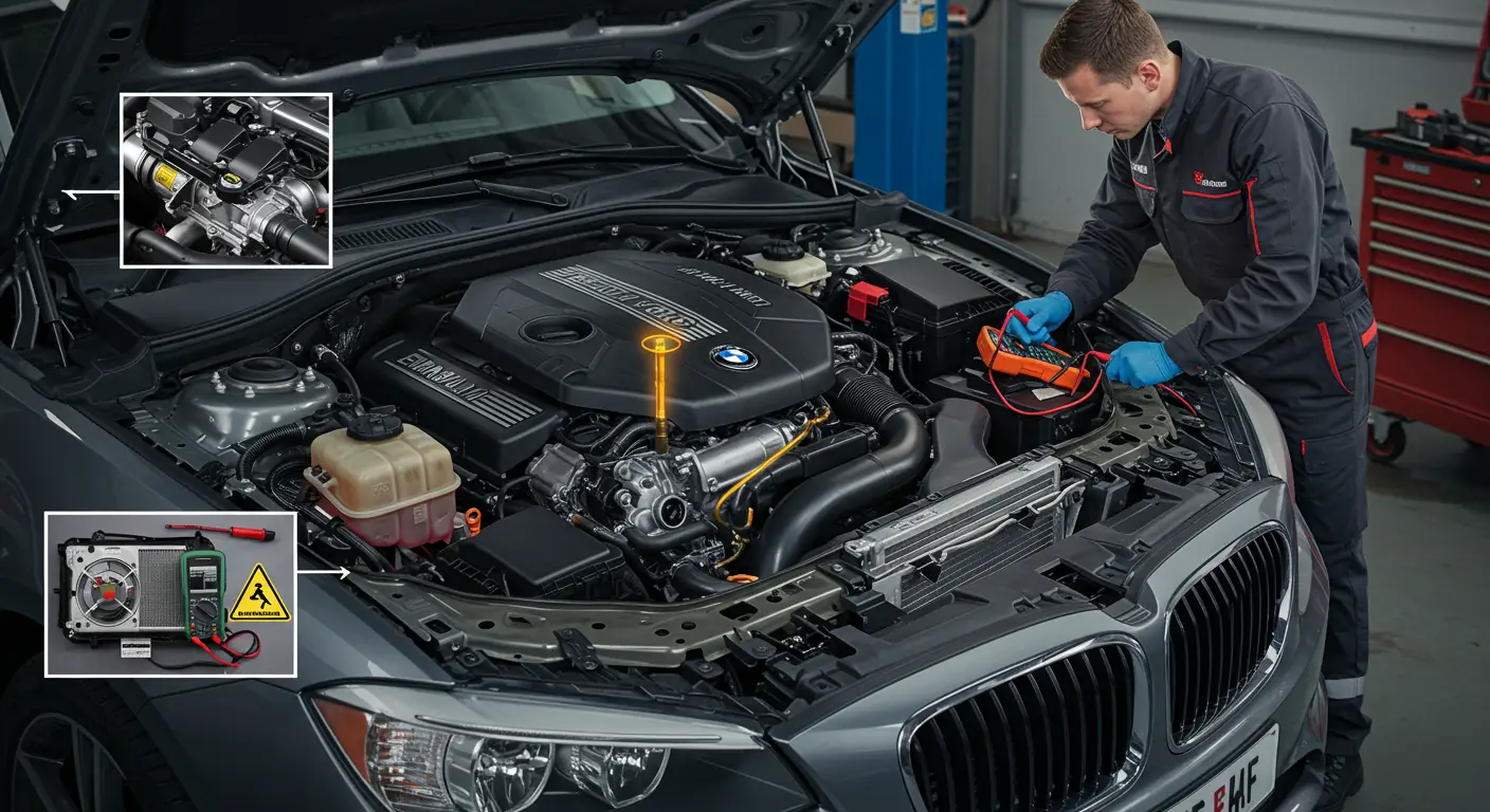 An image depicting the symptoms of EGR valve problems in a car, with labels in Romanian pointing to exhaust emissions, engine performance issues, and a check engine light.