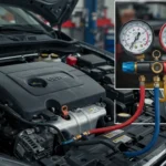 Semnele și cauzele nivelului scăzut de refrigerant în A/C auto: răcire slabă, zgomote neobișnuite, scurgeri de ulei, scăderea performanței.