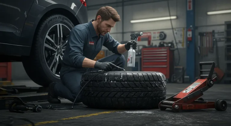 Diagnoză scurgeri lente anvelope: cauze și soluții. Identificare pierderi aer, verificare valve, aplicare soluții etanșare. Automotive.