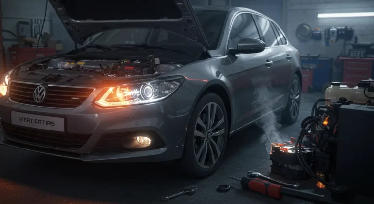 Simptome și depanare scurtcircuit electric auto: miros ars, faruri pâlpâitoare, siguranțe topite, baterie descărcată. Verificare cablaj și siguranțe pentru siguranța vehiculului.