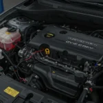 Descriere: Conexiuni slabe la masă auto - simptome și soluții. Imaginează un motor cu semne de uzură și cabluri defecte.