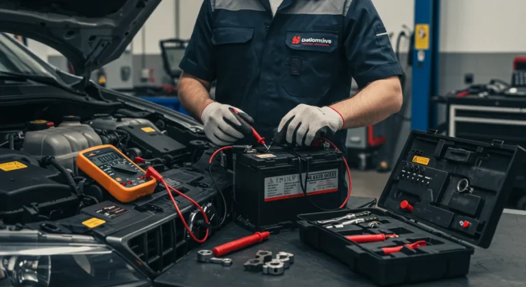 Titlu imagine: Identificare și remediere probleme încărcare excesivă baterie auto. Descriere: Ghid pas cu pas pentru diagnosticare și soluționare.