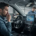 "Miros urât aer condiționat auto: cauze și soluții posibile" - condens, mucegai, bacterii. Soluții: curățare, schimb filtre, verificare drenaj.