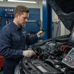 Descriere imagine: Diagnosticare și reparare unități de trimitere combustibil auto. Detectare probleme și soluționare pas cu pas. Imagine numită: Diagnosticare_Reparare_Unitati_Trimitere_Combustibil_Auto_Romana.
