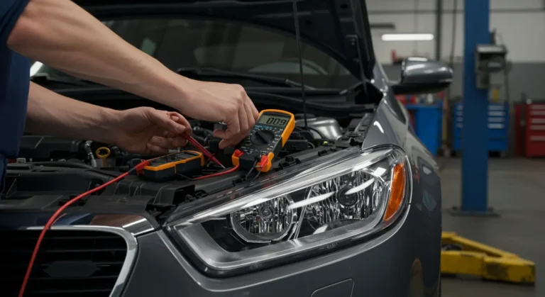 Diagnosticare probleme DRL: verificare conexiuni electrice, testare siguranțe, inspectare becuri și verificare senzor, sistem iluminare auto.