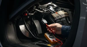 Imagine descriere: "Diagnosticare senzor poziție pedală frână defect: simptome, reparații auto - ghid pas cu pas." Nume fișier: "diagnosticare_senzor_poziție_frână_auto.jpeg"