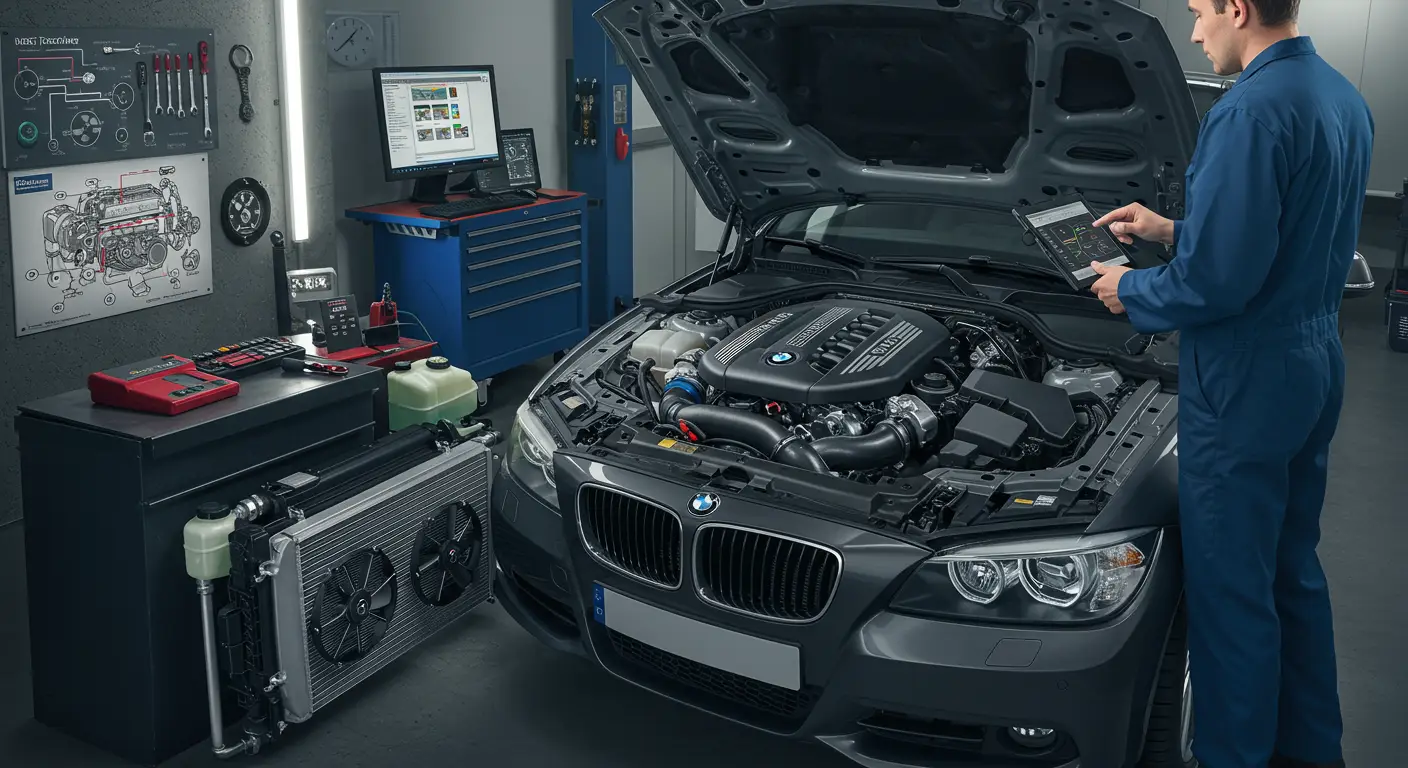 O imagine care ilustrează problemele unui turbocompresor auto, prezentând semne de uzură și explicații pentru simptomele comune ale defecțiunilor, cum ar fi reducerea puterii motorului și zgomote anormale.