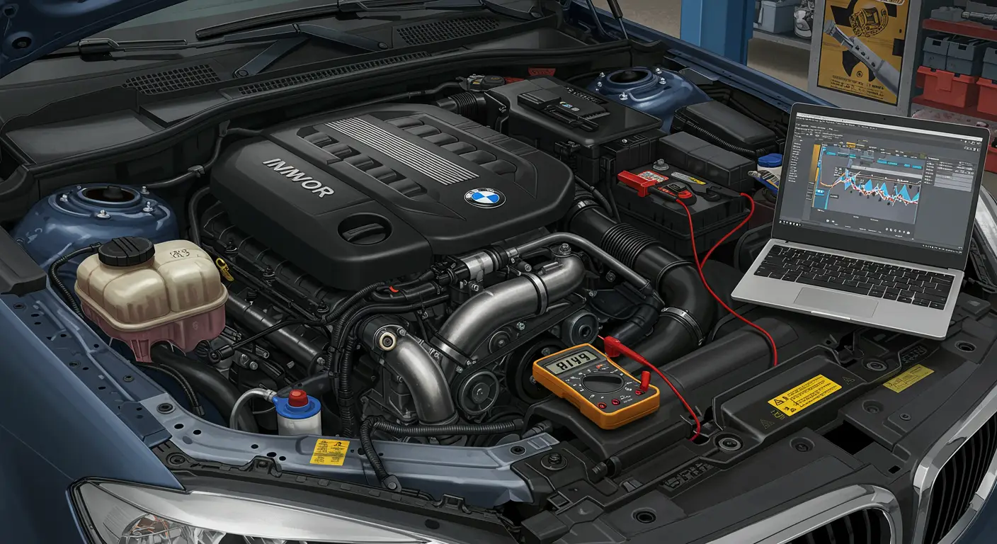 Pentru a verifica funcționalitatea supapei EGR la un motor diesel, conectați un scanner OBD-II pentru a monitoriza parametrii EGR în timp real și verificați dacă valorile sunt conforme cu specificațiile producătorului.