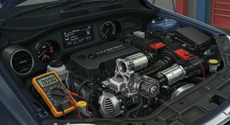 Probleme ale electromotorului: simptome, testare și înlocuire. Simptome: clic, pornire greoaie. Testare: voltmetru, cabluri. Înlocuire: verificare, montaj corect. Automobilism.