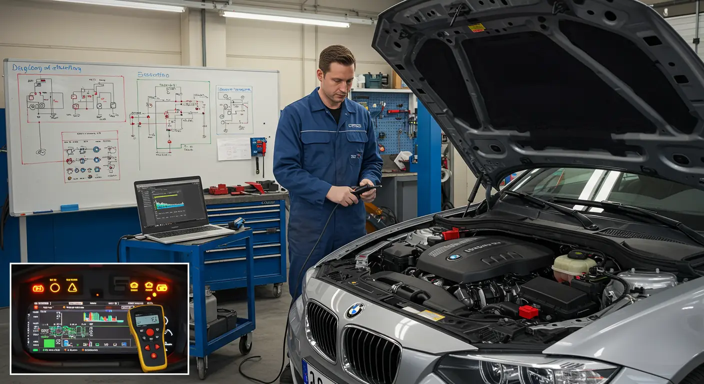 Problemele electrice care provoacă aprinderea luminilor de avertizare pe tabloul de bord pot fi diagnosticate verificând bateria, alternatorul, siguranțele și cablajele pentru a identifica orice defect sau componentă defectuoasă.