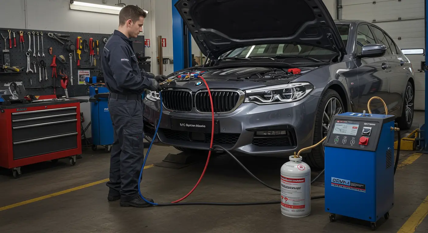 Reîncărcarea sistemului de climatizare auto trebuie efectuată atunci când fluxul de aer rece devine insuficient, iar pentru a o face corect, este esențial să utilizați un set de manometre pentru a verifica presiunea și să adăugați refrigerantul corespunzător conform specificațiilor vehiculului.