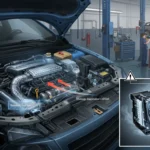 Simptomele evaporatorului înghețat în A/C auto: cauze și soluții, inclusiv flux de aer redus și acumulare de gheață.