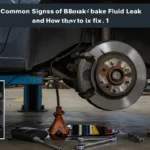 Semne comune ale scurgerii de lichid de frână: pete sub mașină, pedală moale. Cum să rezolvi: verificare, înlocuire garnituri, completare lichid.