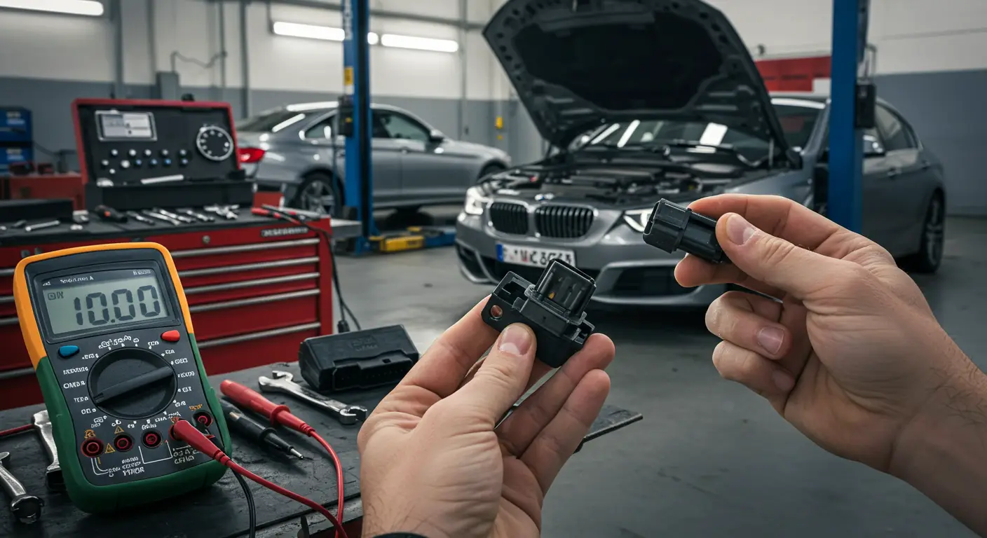 Semnele unui senzor de debit de aer defect includ turații fluctuante, scăderea performanței motorului și consum crescut de combustibil, iar diagnoza și repararea implică utilizarea unui scanner OBD-II pentru identificarea codurilor de eroare și înlocuirea sau curățarea senzorului, dacă este necesar.