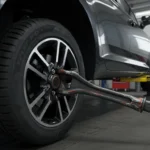 Braț de control deteriorat: simptome, diagnosticare și reparație auto. Imagine cu detalii despre uzură, zgomote și mișcare necontrolată a direcției.