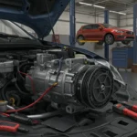 "Simptome compresor A/C defect: zgomote, flux aer slab. Diagnosticare și înlocuire compresor auto. Tutorial pas cu pas."