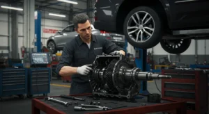 Imagine explicând simptomele și diagnosticarea problemelor diferențiale auto: zgomote neobișnuite, scurgeri de ulei, uzura anvelopelor, vibrații resimțite la condus.