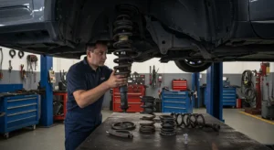 "Simptome probleme arcuri suspensie: sunete ciudate, vehicul înclinat, manevrabilitate redusă. Ghid înlocuire și diagnostic. Automotive."