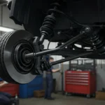 Imagine înfățișând simptome comune ale capetelor de bară uzate și ghid de înlocuire, pentru pasionații de automobile și mecanici.