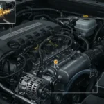 Simptome pierderi de aer sistem combustibil, reparare: pornire dificilă, mers neregulat; verificare furtunuri, strângere conexiuni.