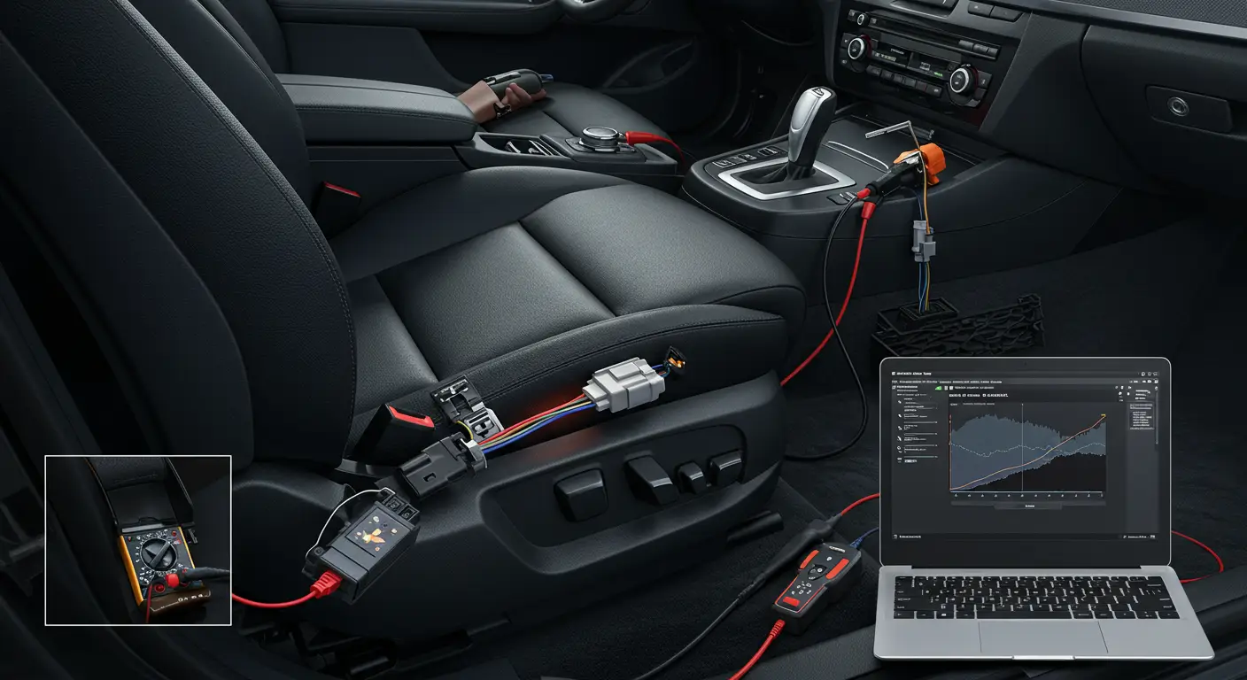 Simptomele senzorilor de centură de siguranță auto defectuoși includ lumini de avertizare aprinse pe tabloul de bord și sunete de avertizare care pornesc fără motiv, iar diagnosticul implică utilizarea unui scanner OBD-II pentru a identifica codurile de eroare asociate.