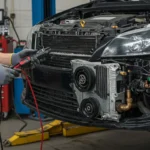 Simptome condensator A/C defect: scurgeri lichid, răcire insuficientă, zgomote neobișnuite. Diagnosticare și remediere auto eficiente.