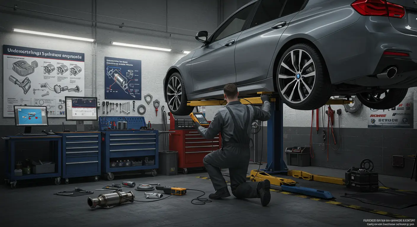 Simptomele unui convertor catalitic defect pot include scăderea performanței motorului, zgomote neobișnuite și miros de sulf, iar pentru identificare și remediere se recomandă diagnosticarea profesională și, dacă este necesar, înlocuirea acestuia.