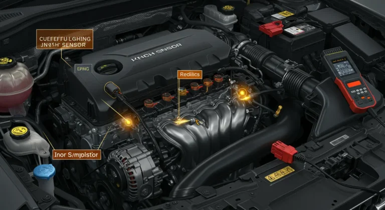 Simptome senzor detonație defect: zgomote motor, scăderea puterii, consum crescut. Diagnosticare și reparație senzor detonație auto.