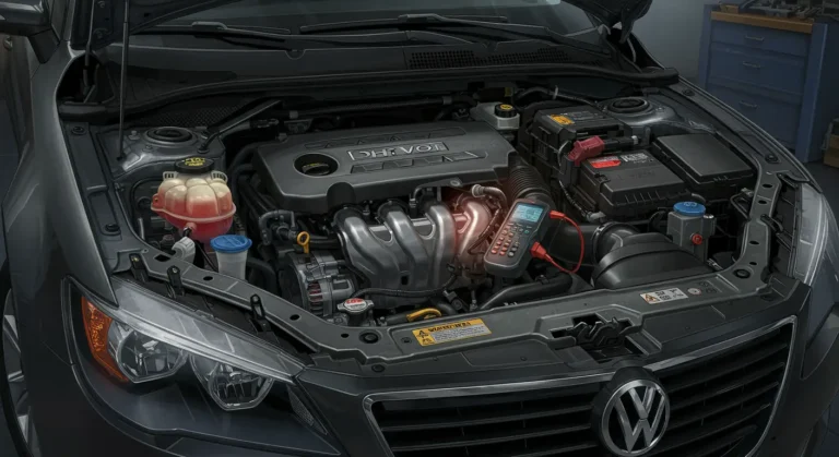Simptome senzor IAT defect: pornire dificilă, consum crescut carburant, ralanti instabil, scăderea performanței motorului, aprindere martor motor.