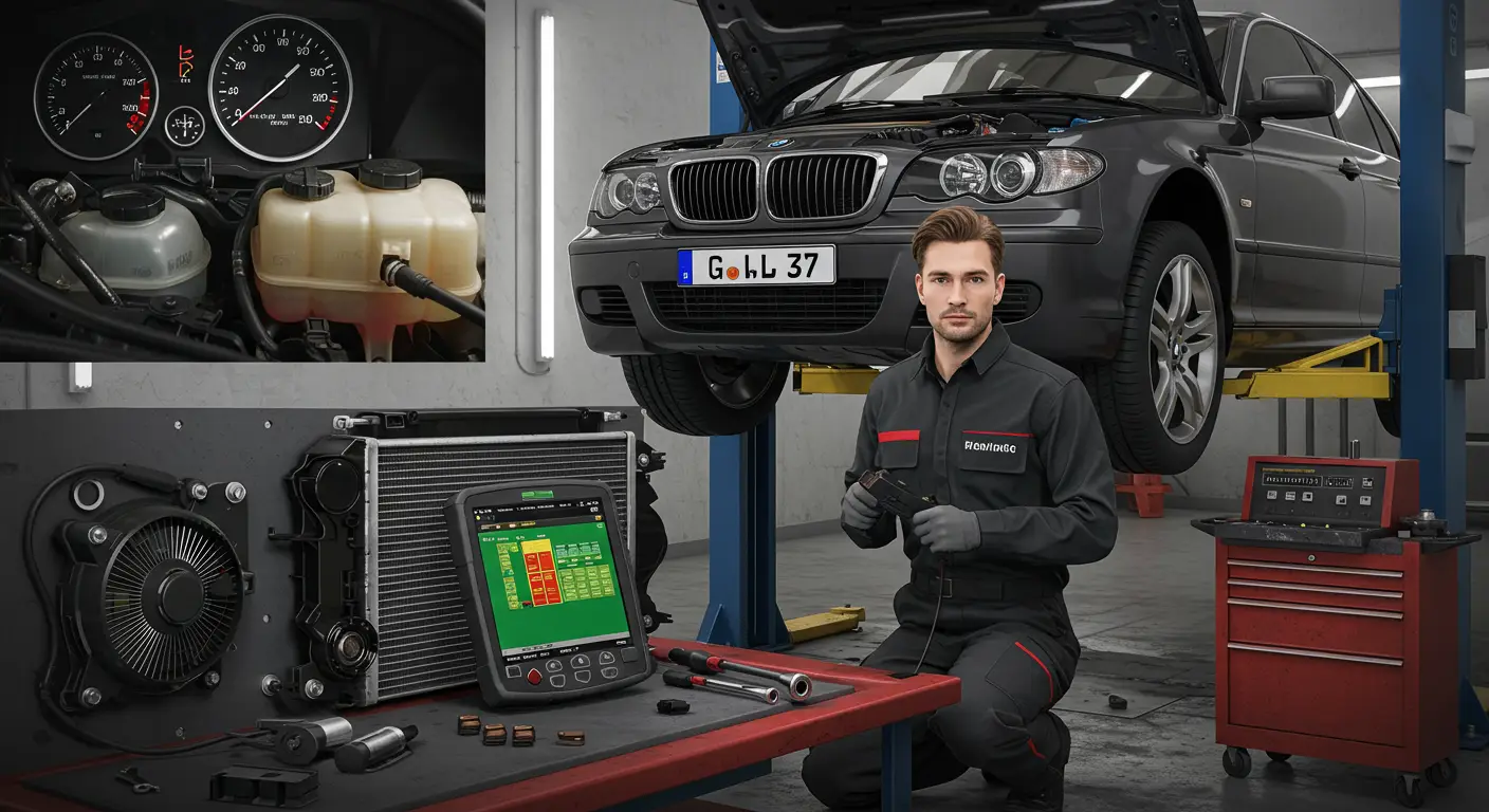 The image shows a detailed diagram of a car's exhaust system highlighting the oxygen sensor, accompanied by text in Romanian explaining fault codes, diagnosis, and repair procedures for oxygen sensor issues.