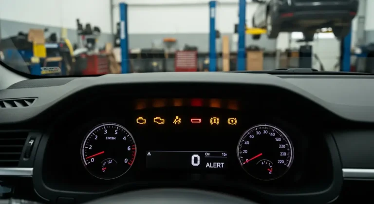Martori de bord periculoși: lumini de avertizare roșii pentru frâne, motor, airbag și baterie indică probleme grave ce necesită atenție imediată.
