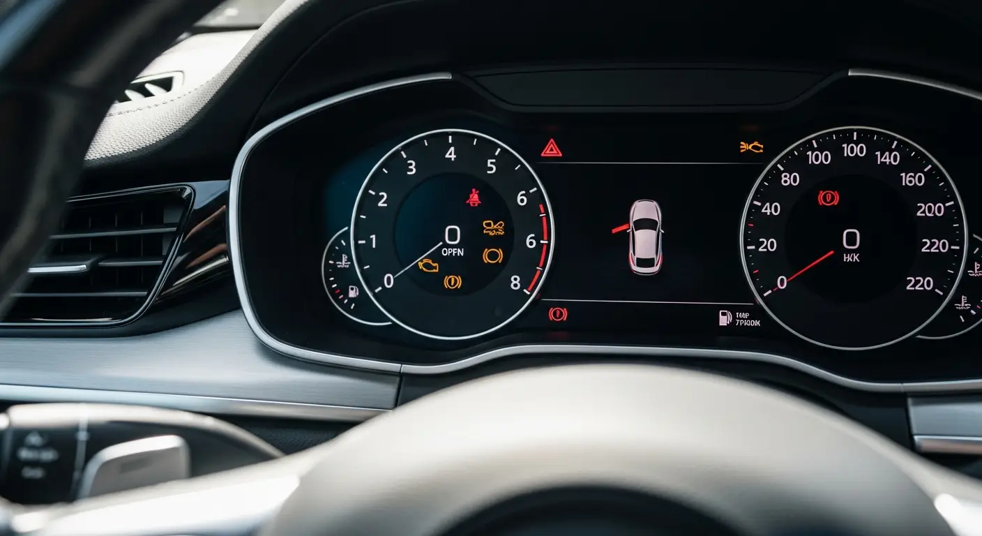 Indicatorul de ușă/capota/portbagaj deschis semnalează șoferului că una dintre aceste componente ale vehiculului nu este închisă corespunzător.