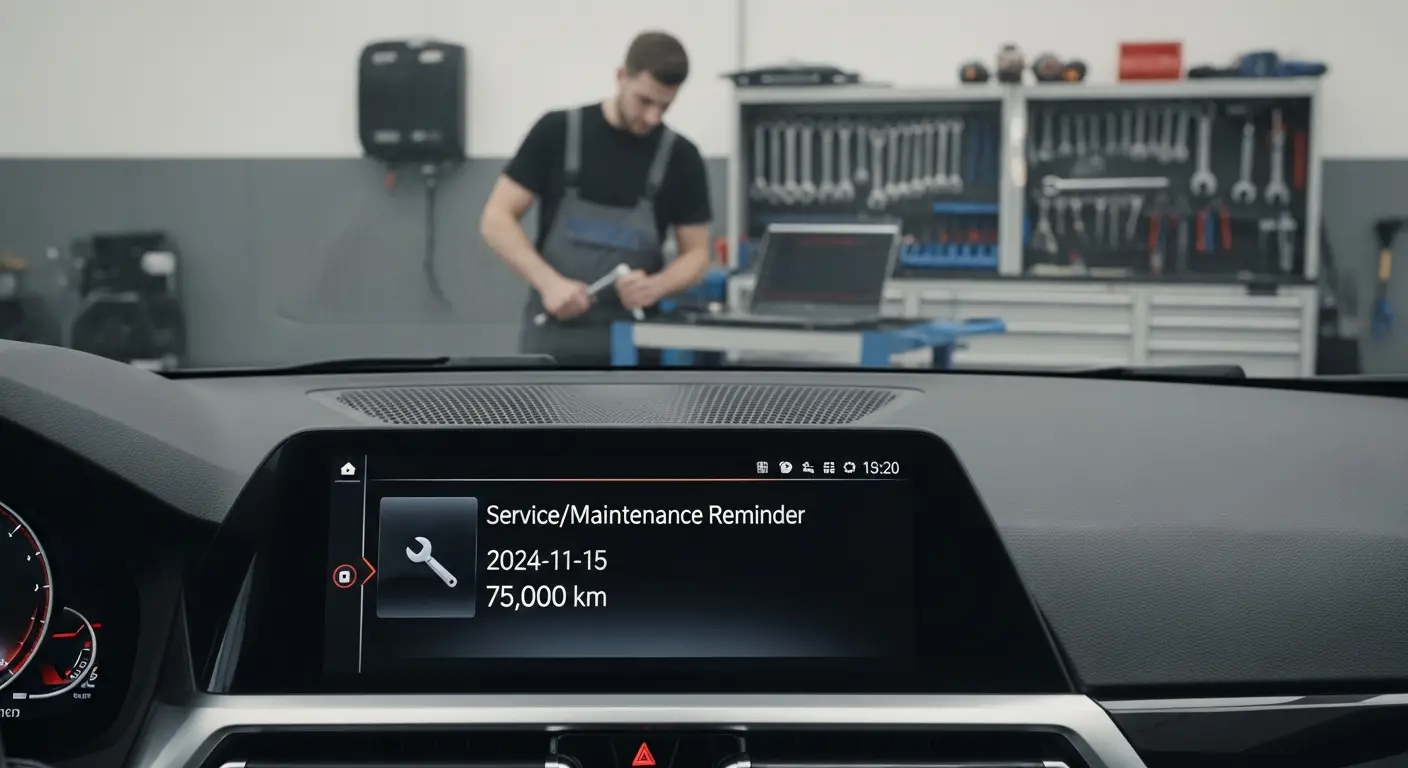 Reminderul de întreținere a vehiculului notifică proprietarul când este timpul pentru revizii sau servicii tehnice programate.